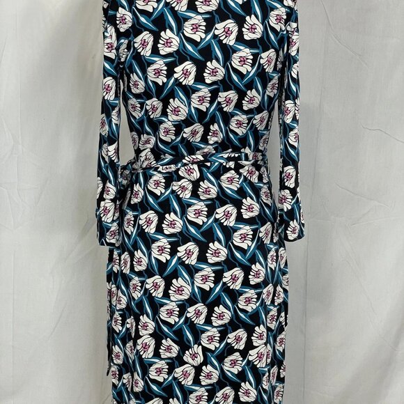 Diane von Furstenberg Women's Julian Two Wrap Dress Fortune Vine Print Size XS - Picture 2 of 8